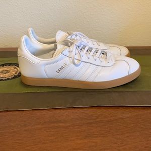 Adidas Gazelle Leather Trainers  - White